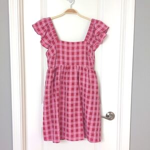 Asos Pink Gingham Dress